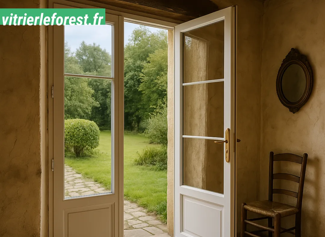 Installation de fenêtre en PVC Leforest