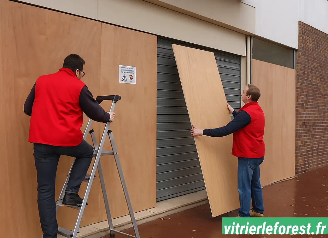 Mise en sécurité fermeture provisoire Leforest